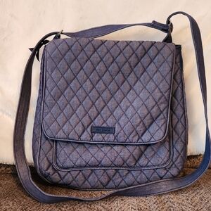 GUC - Vera Bradley Quilted Indigo Crossbody Bag